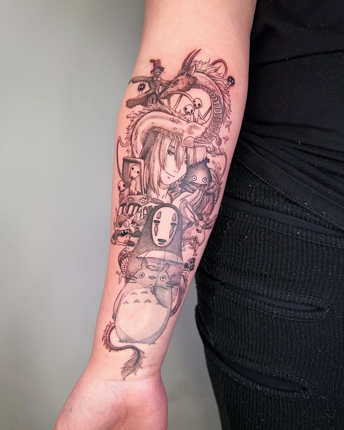 floral arm tattoo