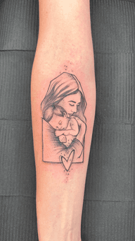 Mother and Child Tattoo
