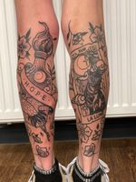 Tarot Card and Torch Tattoo