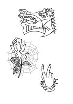 Flash Tattoo Sheet
