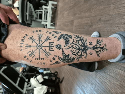 Norse Mythological Leg Piece