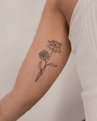 Flower Duo Tattoo