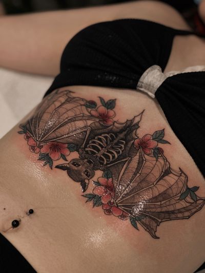 Bat skeleton sternum 