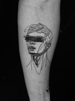 Abstract Face Tattoo