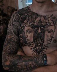 Classical Portrait Tattoo