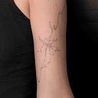 Minimalist Flower Tattoo