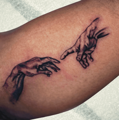 The Creation of Adam Hands