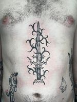 Gothic Sword with Thorny Vines