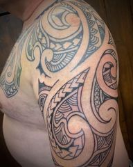 Maori inspired chest & sleeve