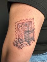 Platform 9 3/4 Stamp Tattoo