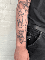 Flaming Heart with Dagger