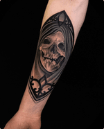 Skull in Gothic Frame