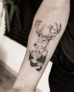 Poroże jelenia to rekordowa, najszybciej wzrastająca tkanka tego rodzaju na świecie. Zanim dojdzie do zwapnienia, utwardzenia tkanek, stosunkowo miękkie jeszcze poroże rośnie w tempie 2,5 centymetra na dwa dni. Poroża jelenia olbrzymiego, największego z jeleni, jakie kiedykolwiek chodziły po Ziemi, osiągały imponujące rozmiary nawet 3,5 metra rozpiętości! . Uwielbiam takie ciekawostki. . @panterabydgoszcz . #tattoo #tattooed #dotwork #dotworktattoo #blacktattoo #blackwork #blackworktattoo #blackworkers #blackworktattoo #poland #polishtattoo #polishink #polandtattoos #polandtattoos #bydgoszcztattoo #nottinghamtattoo #creativetattoos #panterabydgoszcz #panterastudio #fineliners #finelinetattoo #finelinetattooart #finelineflowerstattoo #devinetattoos #deer #deertattoo #deertattoos #jelen #jelentattoo #jelentatuaz