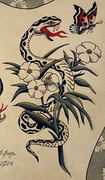 Snake and Floral Flash