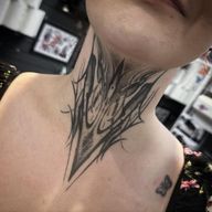 Healed neck for Stacey - - - - - #blackwork#blackworktattoo#blackworktattoos#blackworkers#gothic#gothictattoo#gothictattoos#gothicblackwork#gothicblackworktattoo#necktattoo#necktattoos#blackworknevktattoo#darktattoo#darktattoos#darkgothictattoo