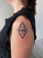 Matching Ornamental blackwork flash design pairs