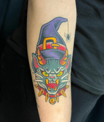 Witch Cat Tattoo