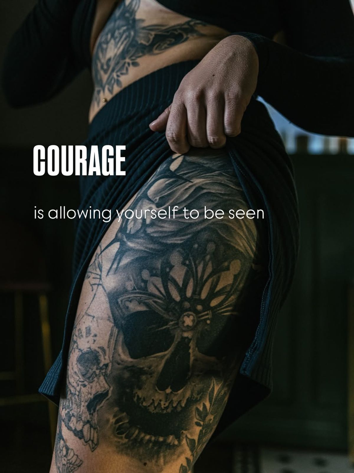 graceful back tattoo