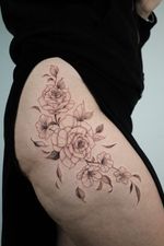 Floral Hip Tattoo