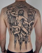 Mythological Figure with Serpent