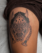 Black and Grey Hannya Mask