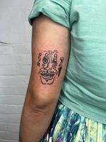 Abstract Face Tattoo