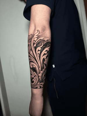 Blackwork tattoo style