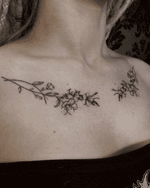 Floral Chest Tattoo