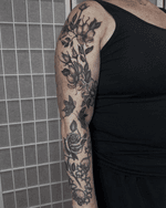 Floral Sleeve Tattoo