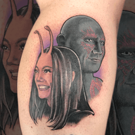 Drax and Mantis from Guardians of the Galaxy. Thanks Norma!