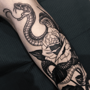 Blackwork tattoo style