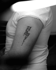 Ornamental Lightning Bolt Tattoo