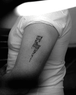 Ornamental Lightning Bolt Tattoo