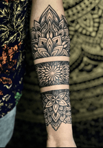 Floral Mandala Arm Tattoo