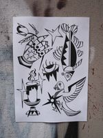 Candle and Hand Flash Sheet