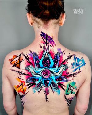 Watercolor tattoo 