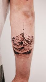 Mountain and Water Tattoo
