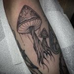 Mushrooms for Harry today - - - - - - #mushroom#mushroomtattoo#mushroomtattoos#magicmushrooms#blackwork#blackworktattoo#blackworktattoos#gothictattoo#darktattoo#darktattoos#mushroomart#monster#monstertattoo#blackworkillustration#blackworkart