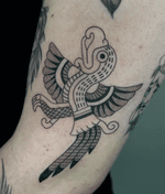 Stylized Bird Tattoo
