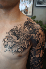 Dragon and Flowers