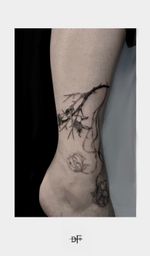 Floral Branch Tattoo