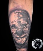 Scary Clown Face Tattoo