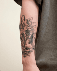 Koi and Hannya Mask