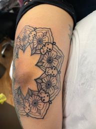 Mandala Tattoo with Teddy Bears