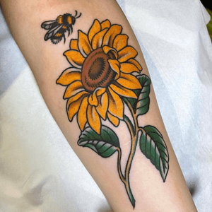 Floral tattoo style