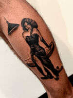 Pin-Up Girl with Lamp