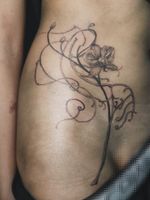 Orchid and Vine Tattoo