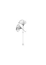Minimalist Ginkgo Botanical Design