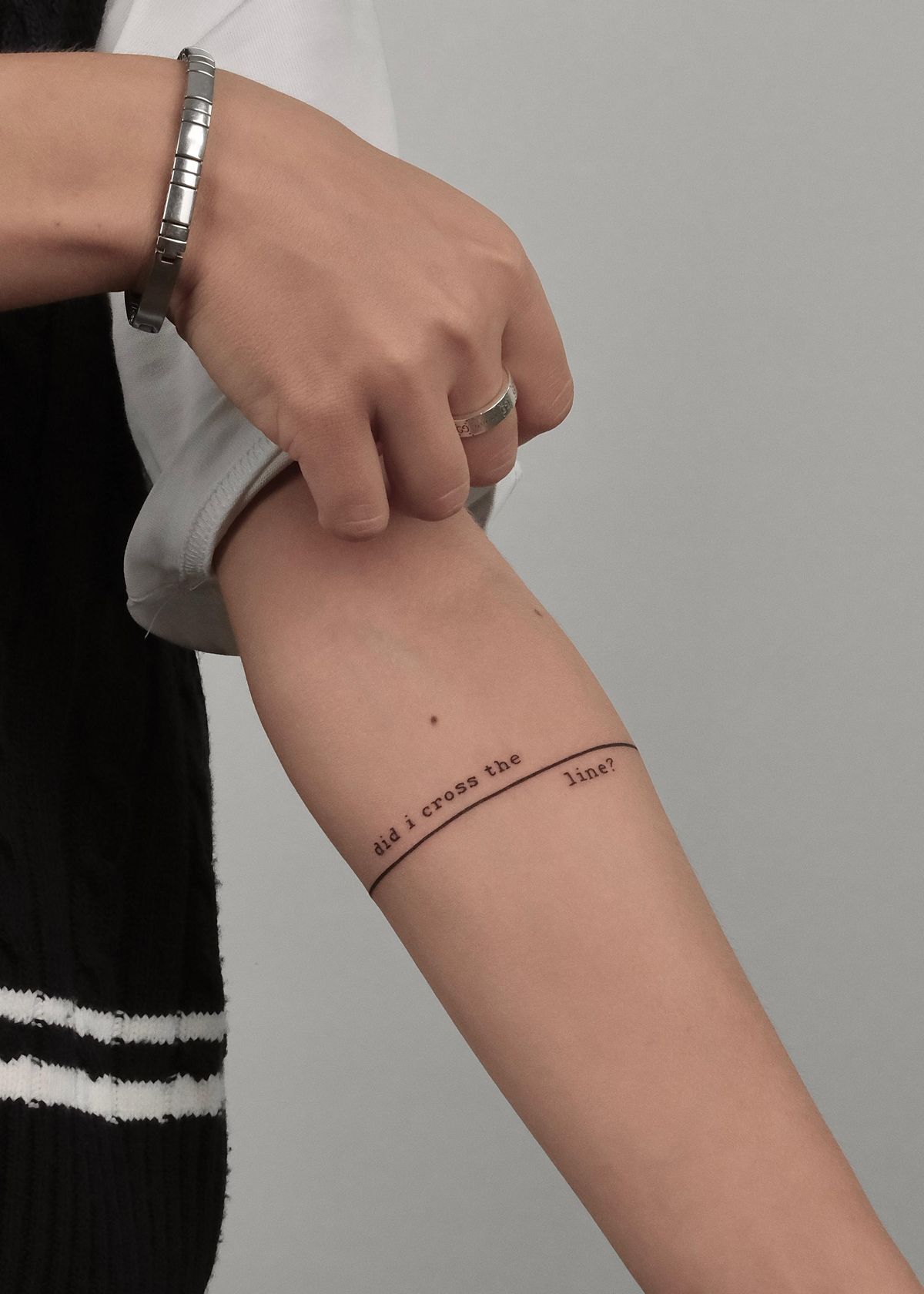 ornamental arm tattoo