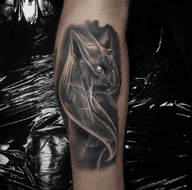 Vision of Bastet Egyptian tattoo